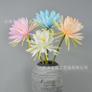 Fleur artificielle à tige unique Epiphyllum de Chen Zhongyu, blanc crème, en polyester, accessoire de photographie de mariage - Product Image 4