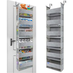 Over The Door Organizer 6 <b>Shelves</b> 12 Pockets Heavy Duty Hanging Storage For Behind Doors And Walls - Product Image 1