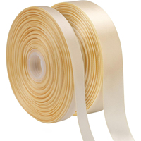 Couleur unie 10 couleurs assorties ruban de satin 1.5cm 25 mètres emballage cadeau ruban de fleuriste accessoires de cheveux ruban Double face