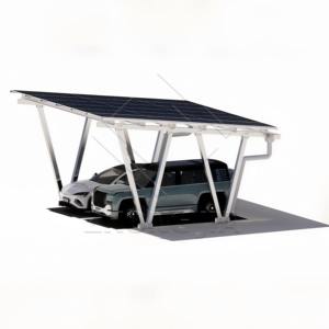 Reliable Steel Solar Carport Structure CE/ISO9001 Certification 10-Year Warranty for Residential Solar Energy Systems Vehicle - Product Image 1