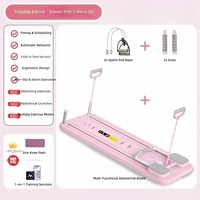 Planche de fitness multifonctionnelle en PP avec barre abdominale et support pour téléphone, certifiée CE, pour usage domestique, Pilates, Yoga, unisexe