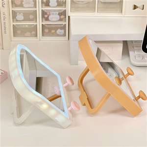 Wholesale <strong>Price</strong> Cute <strong>Toast</strong> Led Children Night Lamp Touch Sensor USB Charge Lamp Led Makeup Mirror Night Light - Product Image 2