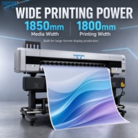 Machine d'impression grand format 1802 pour la fabrication de bannières, d'affiches et de films de covering pour véhicules