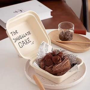 Fabricante de JN, venta al por mayor, caja de hamburguesas degradable desechable, caja de embalaje de entrega para llevar - Product Image 5