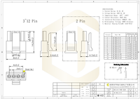 Connecteur Micro Fit 3.0 mm à 2 broches mâle, simple rangée, pour carte PCB, boîtier en nylon, connecteurs électriques Molex 430250400