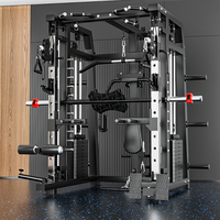 Équipement de musculation à domicile : Smith Machine et Power Rack avec système de poulies multiples pour l'entraînement de force à usage commercial