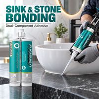 Adhésif époxy sans solvant pour dalles, colle à pierre à forte adhérence pour pierre frittée, marbre, travaux de jointure de comptoirs en quartz