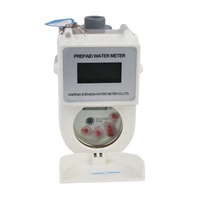 Compteur d'eau mécanique prépayé intelligent en plastique super résistant avec lecteur de carte IP68 OEM DN15-25
