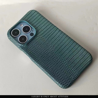 Étui de téléphone portable en cuir à motif de lézard en relief de haute qualité pour iphone 15 pro max