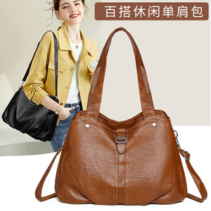 กระเป๋าโท้ทวัสดุ PU สำหรับสุภาพสตรีทันสมัย กระเป๋าถือแบรนด์ดีไซเนอร์ กระเป๋าถือสไตล์เรโทรและมีเอกลักษณ์เฉพาะตัว.9025 - Product Image 6