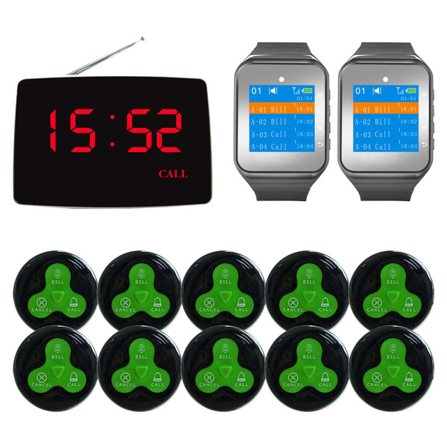 Wireless Waiter Calling System Restaurant Cafe Pager Button