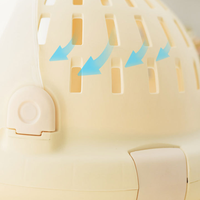 Sac de transport de luxe 2-en-1 pour chat et lapin, en plastique, avec lit moelleux, pour extérieur et voyage