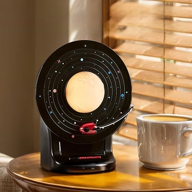 Vintage Portable Retro Colorful BT Speaker RGB LED Lighting Ambient Moonlight Soundbar Wireless Stereo Music Player for Gifts