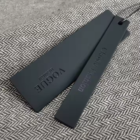 Dropshipping marque de luxe vêtements noirs sac à chaussures vêtement Logo vêtements personnalisé papier recyclé étiquette volante avec logo personnalisé