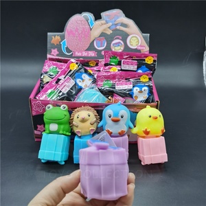 2Inch Plastic Dinosaur Egg Reversible Sensory <b>Fidget</b> Toys Double-Sided Flip Plush Toy TPR 3D Cute Pet Flip Gift Box Boys Girls - Product Image 2