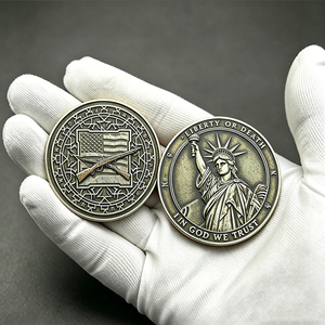 Moneta commemorativa personalizzata in metallo ecologica ed efficiente dal punto di vista energetico, con dettagli in smalto morbido in rilievo per motivi religiosi angeli - Product Image 2