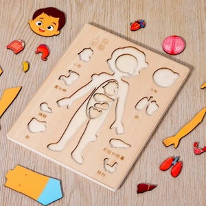 Divertido Juego de Rompecabezas Educativo Multicapa para Niños y Niñas, Rompecabezas de la Estructura Corporal, Tablero de Cognición Cerebral, Popularización de la Ciencia - Product Image 4