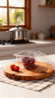 Récipients alimentaires rectangulaires transparents recyclables personnalisés en plastique PET pour gâteau sandwich pain séché et gaufres aux fruits secs