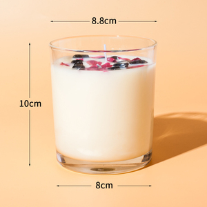 Vela Aromática Hecha a Mano con Flores Secas y Cristales |   Vela de Cera de Soja Colección Bienestar 2026 para Sanación, Meditación y Navidad - Product Image 4