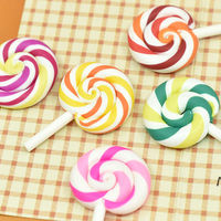 Decorazioni a Forma di Lecca-lecca Arcobaleno Opaco per Slime, Resina e Fai-da-Te, Scrapbooking e Decorazioni