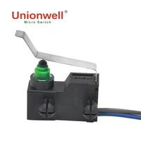 Micro-interrupteur étanche IP67 Unionwell G305 avec fils et levier long pour pièces de frein de voiture automobile