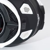 Casque de moto électrique personnalisé à double lentille révélée casque complet casque de moto avec radio