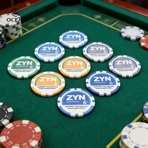 Fichas de Póker de Cerámica Hechas en China, 14 Gramos, Diseño Personalizado, Juego de 500 Fichas de Póker de Cerámica - Product Image 3