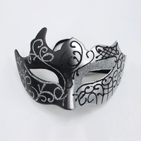 Masque élégant pour homme en plastique, design vénitien scintillant, pour Noël, Halloween, la Saint-Valentin, les bals de carnaval, livraison rapide