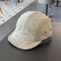 Casquette de baseball vintage unisexe sport 6 panneaux été mince léger en nylon séchage rapide bord plat incurvé ethnique haut camp casquette
