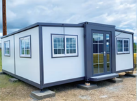 Maison préfabriquée de haute qualité en conteneur 20/30/40 pieds, modèle de maison pliable en conteneur, maison préfabriquée de luxe à 2 chambres