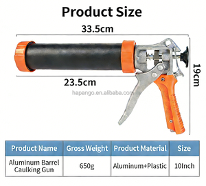 Pistolet à coulis ergonomique manuel avec buses de précision remplaçables pour les travaux professionnels de coulisage de carreaux en céramique et en <span class=keywords><strong>pierre</strong></span> - Product Image 2