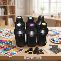 Encre de transfert UV 3D Qinyu 1000ML pour motifs 3D en relief, encre flexible à haute élasticité sur film de transfert personnalisé pour T-shirt