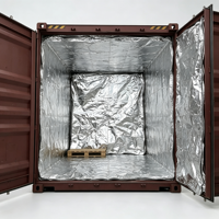 Doublure de conteneur isolée en aluminium, résistante à la chaleur, imperméable, isolation thermique pour conteneurs maritimes de 20/40 pieds