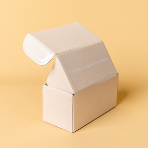 شعار مخصص مطبوع مموج للتجارة الإلكترونية كرافت صندوق شحن صغير فاخر - Product Image 3