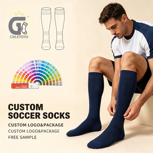 <span class=keywords><strong>Calcetines</strong></span> de Fútbol Personalizados, <span class=keywords><strong>Calcetines</strong></span> Deportivos de Compresión hasta la Rodilla <span class=keywords><strong>con</strong></span> Soporte para el Arco, para Hombres y Mujeres - Product Image 1