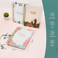 Carnet de planification hebdomadaire A5 Desert Blossom, agenda scolaire, organisateur de calendrier mensuel, journal de bureau, bloc-notes, papeterie