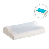 Modernes Festes Gel-Memory-Foam Nackenstützkissen mit Wellenform Langsam Rückfedernd für Einzelpersonen Unisex Studenten