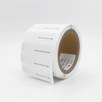 Ucode9 RFID chip tag rouleau d'étiquettes autocollantes électroniques uhf rfid tags incrustation approuvée ARC pour Walmart smart retail management