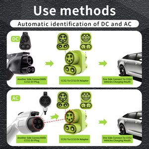อะแดปเตอร์ CCS1กับ CCS2สภาพใหม่ที่ชาร์จ EV สำหรับแท่นชาร์จรถยนต์ <span class=keywords><strong>BYD</strong></span> <span class=keywords><strong>ATTO</strong></span> <span class=keywords><strong>3</strong></span>ตามท้องตลาด - Product Image 3