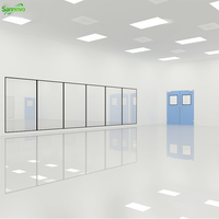 Système de salle blanche préfabriquée de classe 100 à 10000, projet ISO7 GMP