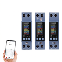 Compteur d'énergie intelligent WiFi sur rail DIN, application Tuya Smart Life, contrôle à distance, protection contre les surtensions 40A, moniteur de consommation d'énergie