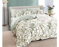Parures de lit de luxe en coton imprimé de qualité hôtelière, en sergé satiné imprimé, et en draps imprimés