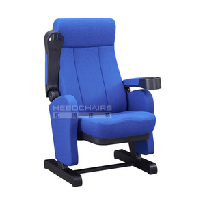 Silla de cine Manwa Expo HB825-1 azul real con portavasos para asientos de cine - Product Image 3