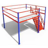 Sistema de Estanterías de Entrepiso Personalizado de Múltiples Niveles para Trabajo Pesado, Capacidad de Carga de 1000-4000 kg/m²