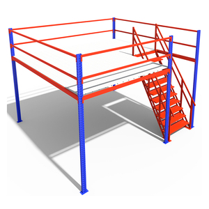 Sistem Rak Mezzanine Bertingkat Multi-Level Khusus dengan Kapasitas Beban 1000-4000kg/m² - Product Image 1