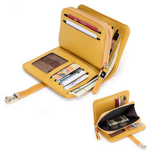 Andong Genuine Cow Leather Fashion Short <b>Wallet</b> for <b>Women</b> Girls Ladies Zipper Coin Purse Multifunctional <b>Card</b> Holder <b>Wallets</b> Bgs - Product Image 6