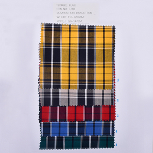 Tissus en coton à carreaux de qualité supérieure, prix bas, vente en gros directe d'usine pour chemises - Product Image 2