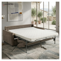 Canapé-lit convertible moderne en tissu extensible 3 places pour petit appartement ou salon
