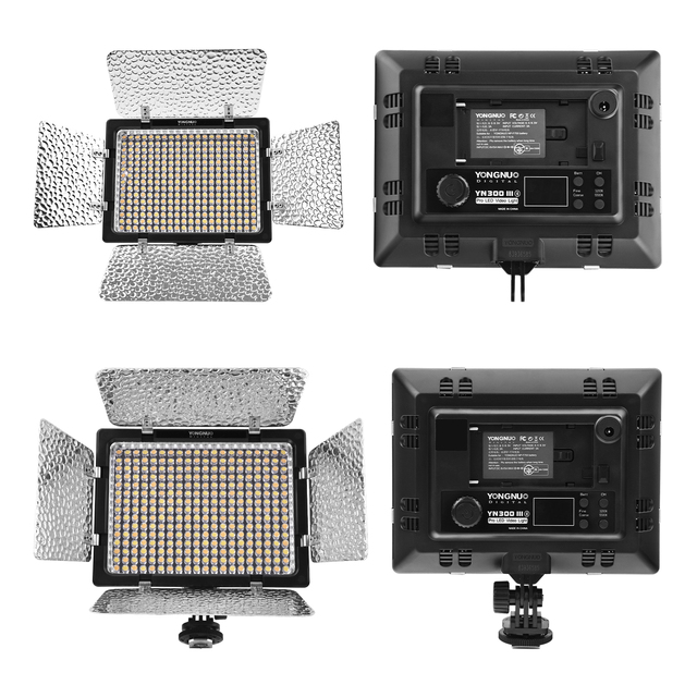 Yongnuo YN300III Portable Pro Studio Video Lighting Remote Control Photography Flat Camera Studio Video Photography LED Light