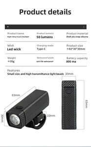 Offre Spéciale étanche lumineux 800mAh USB Rechargeable <span class=keywords><strong>Magicshine</strong></span> accessoires de vélo Led avant lumière et klaxon ensemble pour l'équitation de nuit - Product Image 3